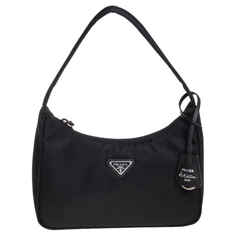 prada tessuto nylon soft handbag replica|prada nylon baguette bag.